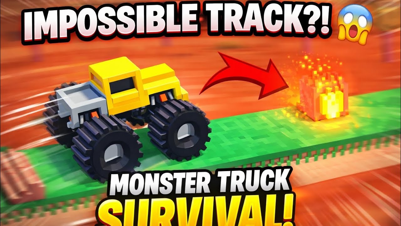IMPOSSIBLE Monster Truck Track?! 🔥 Can I Survive This Crazy Challenge?