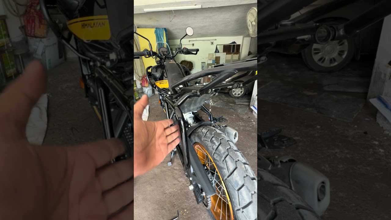 Royal Enfield himalayan 450 OEM pannier mounting installation ￼￼