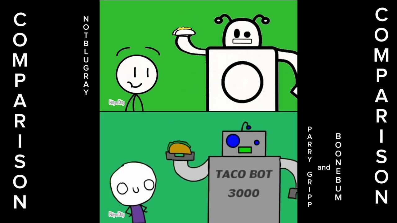 Raining tacos Comparison