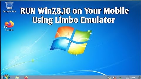 RUN Windows7 on Your Android Using Limbo Emulator