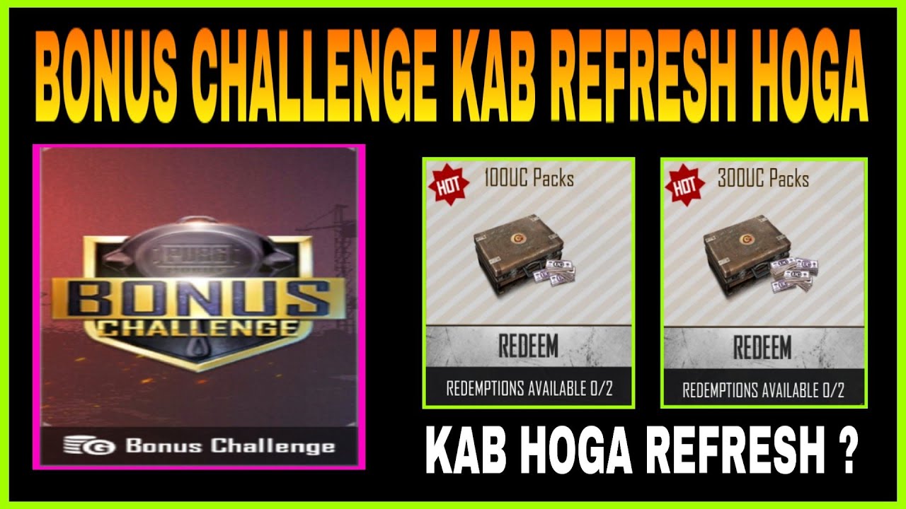 BONUS CHALLENGE REDEEM SHOP NOT WORKING PROBLEM EXPLAINED || BONUS CHALLENGE KAB REFRESH HOGA ?