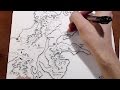 Drawing a D&D World Map - From Start to Finish