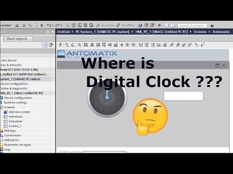 Digital Clock WinCC