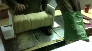 In this video I show How I made the drum for my homemade Drum Sander.
