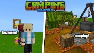 Rilis!!! Add-on camping backpack yang bisa membantu survival || Minecraft addon screenshot 1