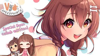 【SPEEDPAINT】Bread Date【COLLAB ft. Hyanna-Natsu】