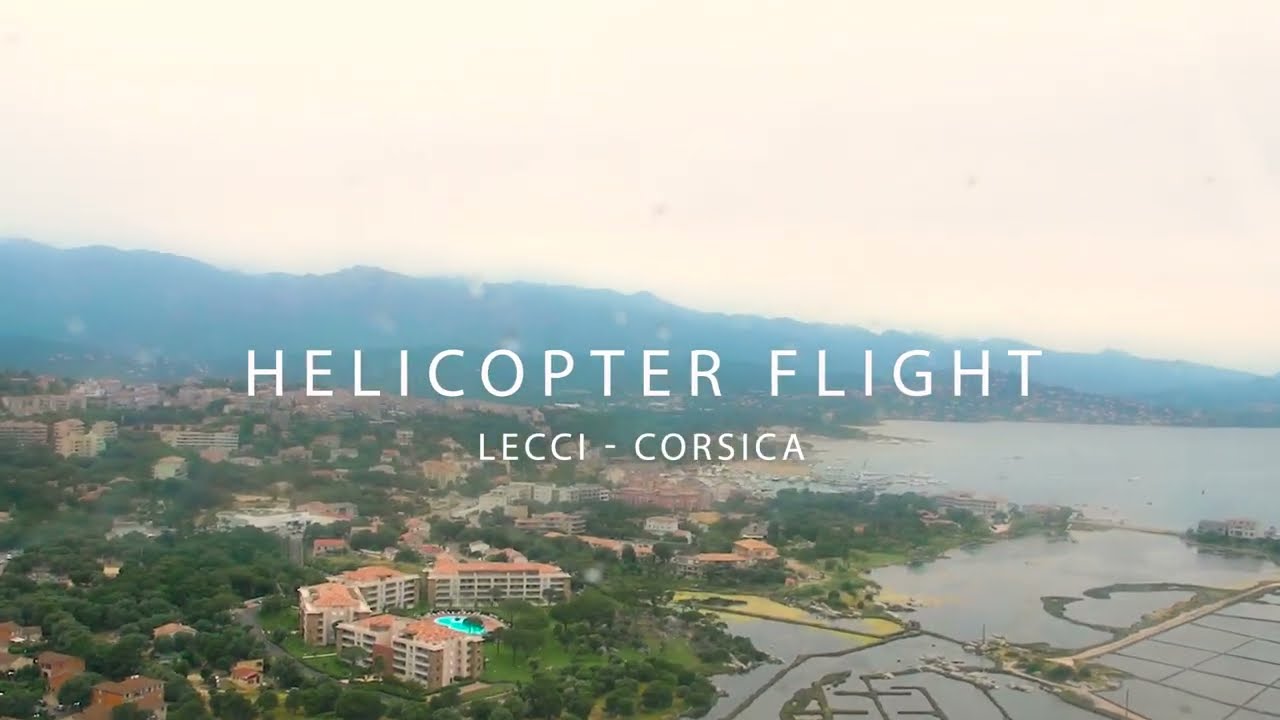 Helicopter flight  Lecci - Corsica / Corse
