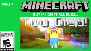 Starting My First Strip Mine  Minecraft But If I Die It's Over (Part 4)