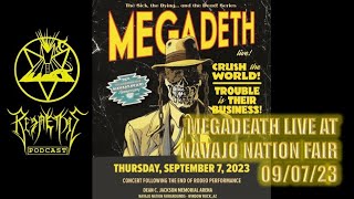 Megadeth At Navajo Nation Fair Window Rock AZ 9/7/23 Live Show Review