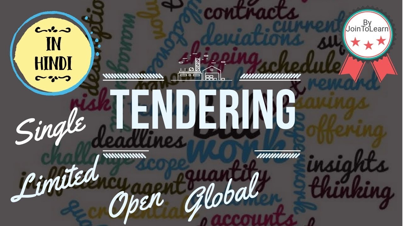 types of tendering methods