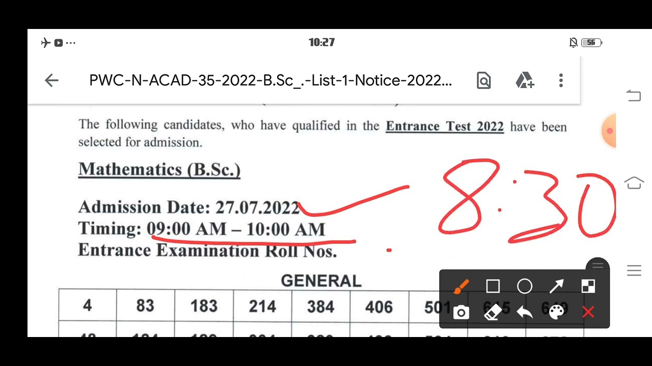 Patna Women's College B.Sc Cutoff 2022-23 || 
