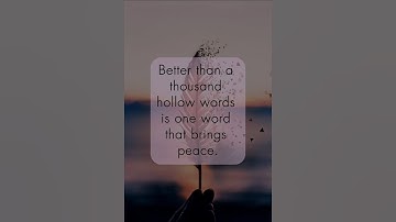 A single peaceful word is worth more than a thousand empty ones.📜
