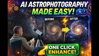 AI Astrophotography Magic 🔭✨ Turn Seestar S50 Images into Stunning Astro-Photos (AI Enhancement!)