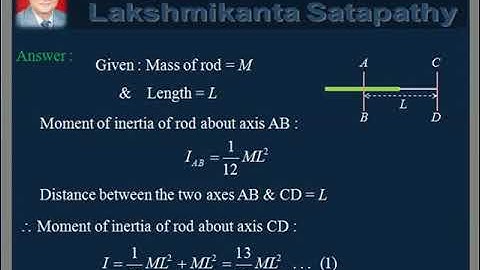 vDo QA Rotational Motion-24/ Kinetic Energy of Rotating Rod