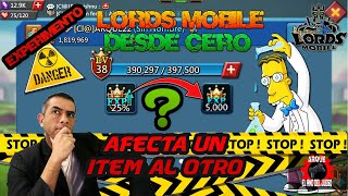 Item Exp Jugador 25% Afecta La Experiencia? Lords Mobile Experimento