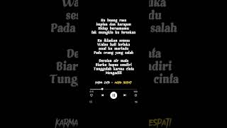 lirik lagu KARMA CINTA || Andra Respati #liriklagu #shorts