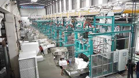 EPS shape molding machine working video in EPS Styrofoam manufacturer