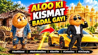🥔 The Poor Potato Became a Millionaire #AlooKiKismat #CartoonStory #EmotionalStory #ViralVideo