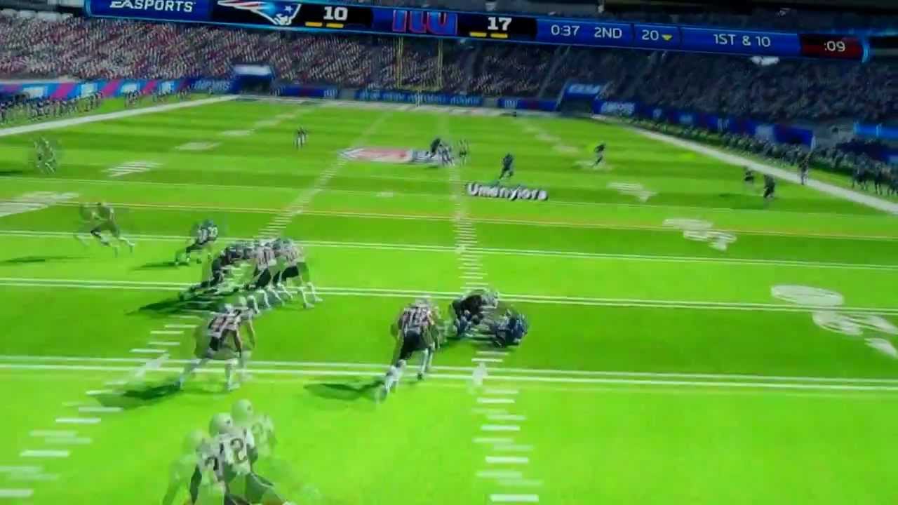 Madden 13 E3 Gameplay - ZFarls (Giants) Vs SGibs (Patriots) Full Game