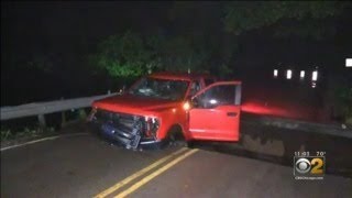 Bridge Collapses In Seneca, Illinois After Overnight Flooding