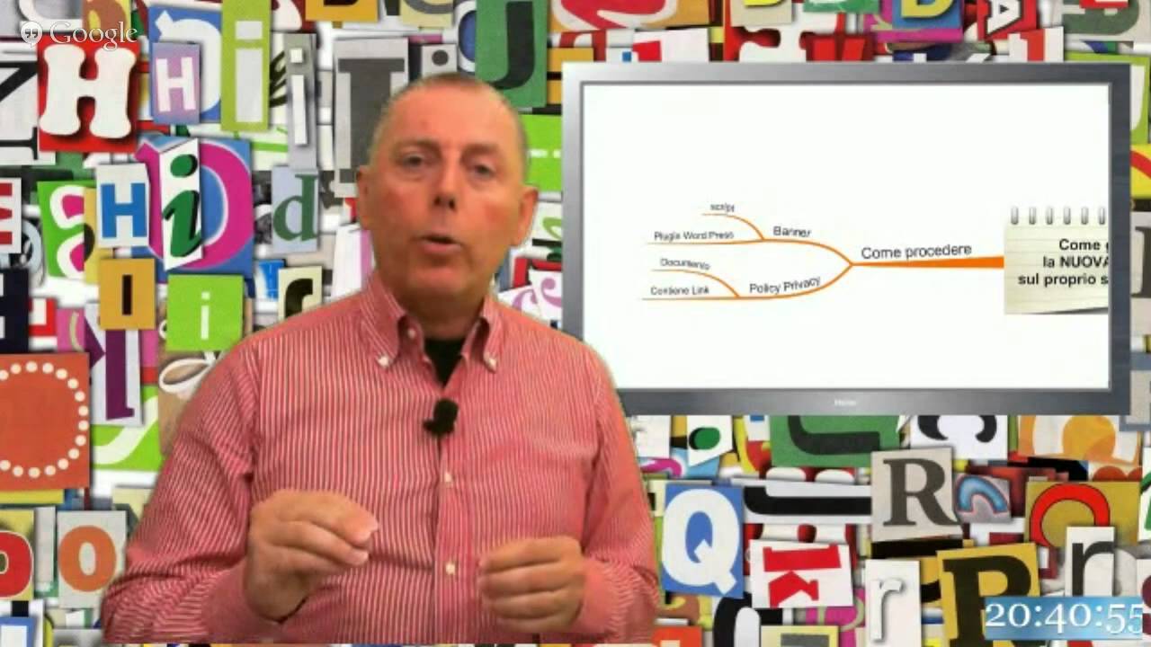 Studiomosna LIVE - Come gestire la NUOVA Privacy sul proprio siti Internet ? - 8 Giugno 2015