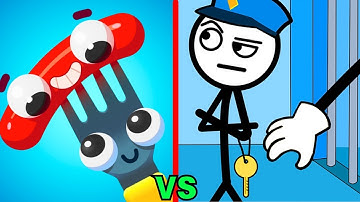 FORK N SAUSAGE vs THIEF PUZZLE GAME - Top  Walkthrough Funny Gameplay, ASMR Best iOS Android Games