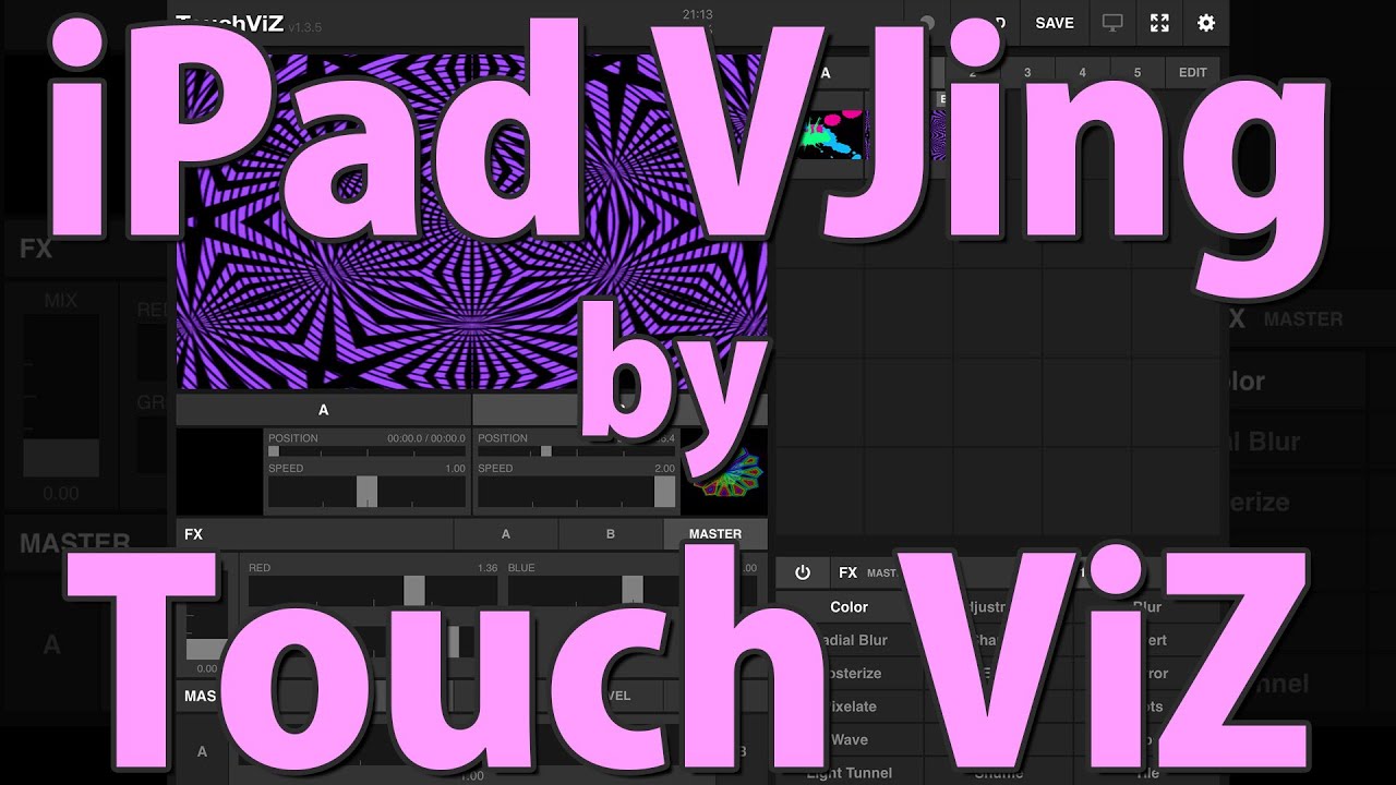 VJing by iPad app "TouchViz"