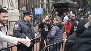 Clashes Outside Columbia University as "Liberated Zone" Set up Inside by Pro-palestine Protesters