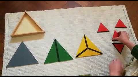 Montessori Sensorial - Constructive Triangles - First Triangular Box