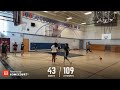 Moving Lines ** midrange shooting drill. Make 7 and Move. Goal there and back 6:30