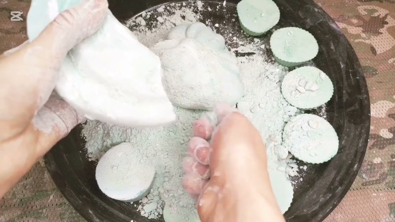 Green Gym Chalk ☺️ Please subscribe to me 🙏 #asmr #satisfying #relaxing 