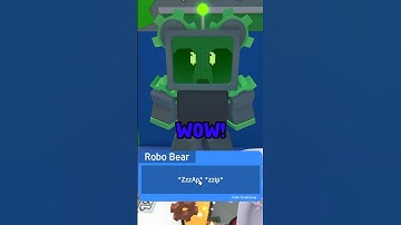 Unlocking robo bear  #roblox  #beeswarmsimulator   #robloxshorts