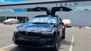 Taking delivery of my Tesla Model X Plaid