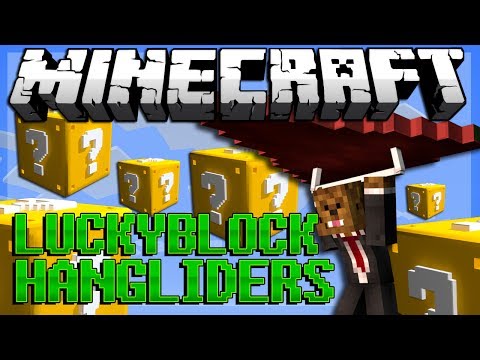 Minecraft: Lucky Block HANGGLIDER PVP! Modded Minigame w/ Vikkstar, Bodil, Simon!