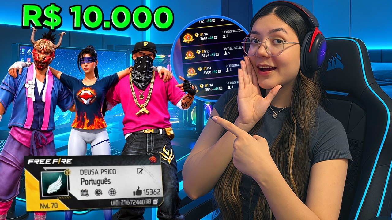 JOGANDO APOSTADO ATÉ COMPRAR A CONTA MAIS CARA E GEMADA DO FREE FIRE!