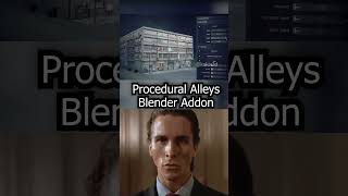Addon name:Procedural Alleys #blender #memes #blendergameengine #blender3d #blendercommunity #addon