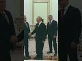 Putin and Orban accidentally bumping into each other as they shook hands #shorts #news #putin #2025