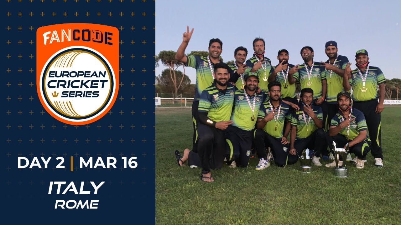 🔴 FanCode European Cricket Series Italy, Rome Day 2 | Cricket Live Stream