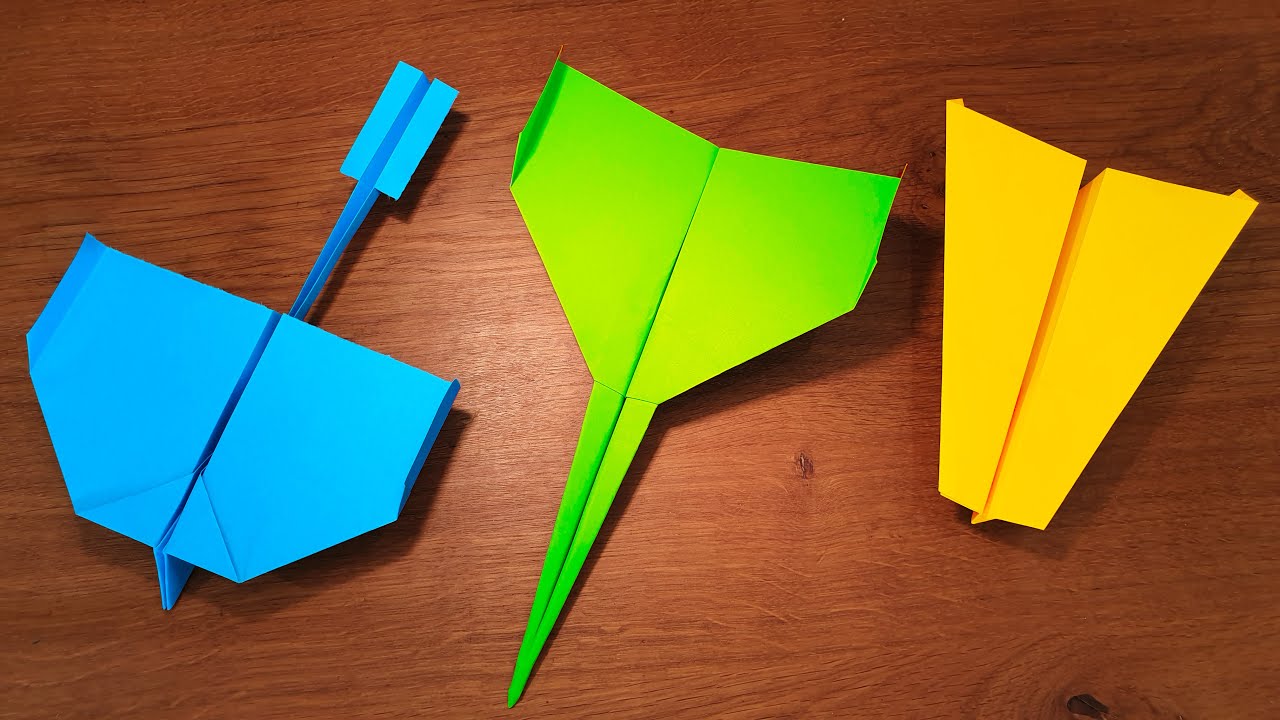 How To Make 5 EASY Paper Airplanes That FLY FAR PPO YouTube