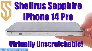 Shellrus Sapphire for iPhone 14 Pro: Real Sapphire * Virtually Unscratchable * New Installer!