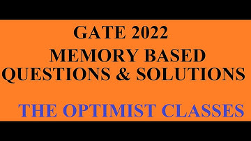 GATE 2022 SOLUTION