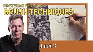 Part 3: Rude Reveals a Brush Technique All Inkers Should Know (LIVE DEMO)