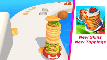 Pancake Run - New Skins, Toppings - Gameplay Walkthrough - Level 263 to 265