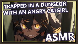 ASMR stuck in the dungeon with an anime tsundere catgirl