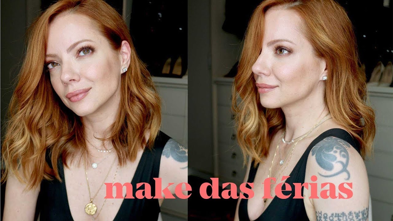 A maquiagem que usei durante as ferias