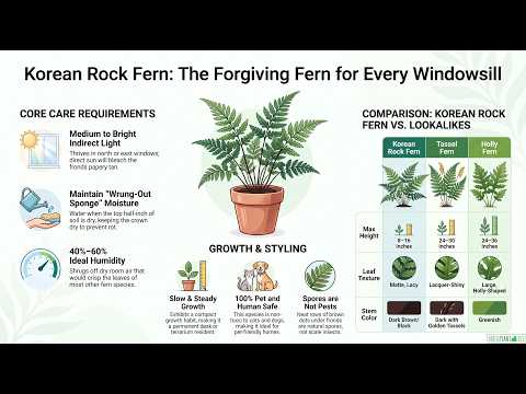 Complete Korean Rock Fern Care Guide