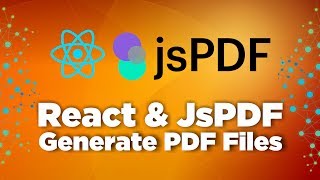 foretrække Eksisterer Spænding Generate PDF File with React & jsPDF - YouTube