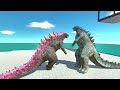 EVOLUTION OF ALL GODZILLA SIZE COMPARISON VS KING GHIDORAH AND BIOLLANTE