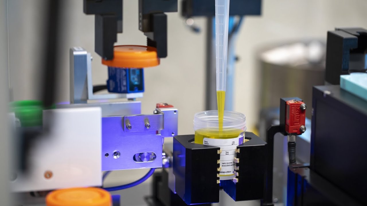 Copan UriVerse™ — Automated Urine Specimen Aliquoter (Instrument in Action)