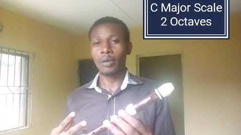 C Major scale 2 Octaves On The Recorder